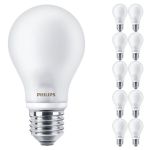 Confezione Multipack 10x Philips Corepro LED Bulbo E27 Pera Ghiaccio 7W 806lm - 827 Bianco Molto Caldo | Sostitutiva 60W