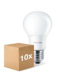 Confezione Multipack 10x Philips Corepro LED Bulbo E27 Pera Ghiaccio 8W 806lm - 827 Bianco Molto Caldo | Sostitutiva 60W