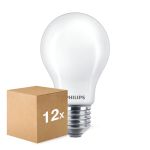 Confezione Multipack 12x Philips Master LED E27 Pera Filamento Ghiaccio 10.5W 1521lm - 922-927 Dim To Warm | Miglior Resa Cromatica - Dimmerabile - Sostitutiva 100W