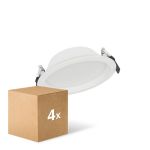 Confezione Multipack 4x Ledvance Downlight LED Alu DN150 14W 1190lm 100D - 830 Luce Calda -  | 160mm - IP44 