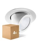 Confezione Multipack 4x Noxion Downlight LED Forza Bianca 35W 3100lm 36D - 940 Bianco Freddo | 168mm - Miglior Resa Cromatica