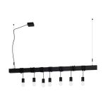 Eglo Luce Pendente Townshend-B Acciaio Nero | IP20 - Adatto per 7x E27 