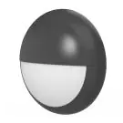 Noxion Bulkhead LED Pro V2 12/16/20W 2400lm - 830-840-865 CCT | 325mm - IP65 - Sensore di Movimento e Luce - Emergenza 3H + Palpebra Il Anello Nero