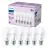 Confezione Multipack 6x Philips Bulbo LED E27 Pera Ghiaccio 13W 1521lm - 840 Bianco Freddo