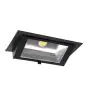 Downlight LED Wallwasher Wally Maxi Nero 46W 6050lm 70x75D - 830 Luce Calda - 238x145mm