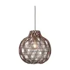 Good&Mojo Luce Pendente Mendoza Bambù Burgundy S | Adatto per 1x E27 