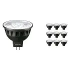 Confezione Multipack 10x Philips Master LED Faretti GU5.3 MR16 6.7W 430lm 10D - 930 Luce Calda | Miglior resa cromatica - Dimmerabile - Sostitutiva 35W