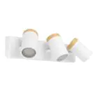 Eglo Luce da soffitto Consuma Bianca, Marrone | Adatto per 3x GU10